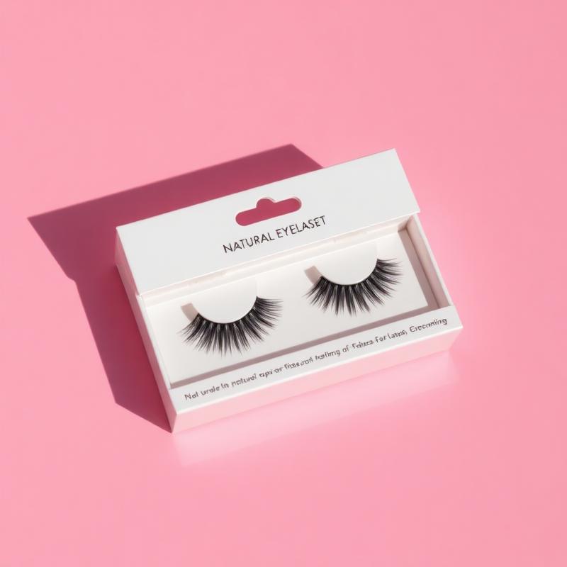 Everyday Lash — soft natural false eyelash set in packaging on a pink background